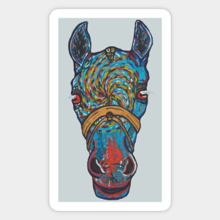 Blue horse Magnet